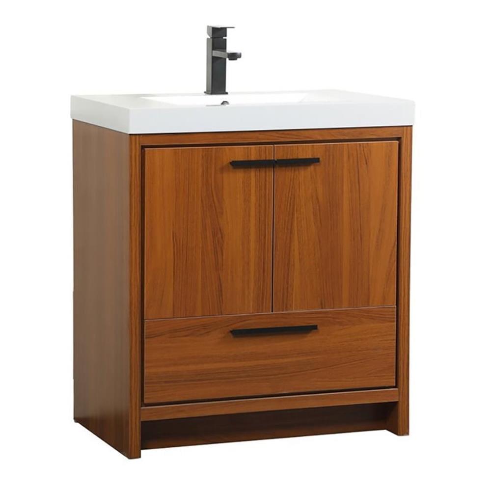 Southmead 30'' Single Bathroom Vanity with Resin Top