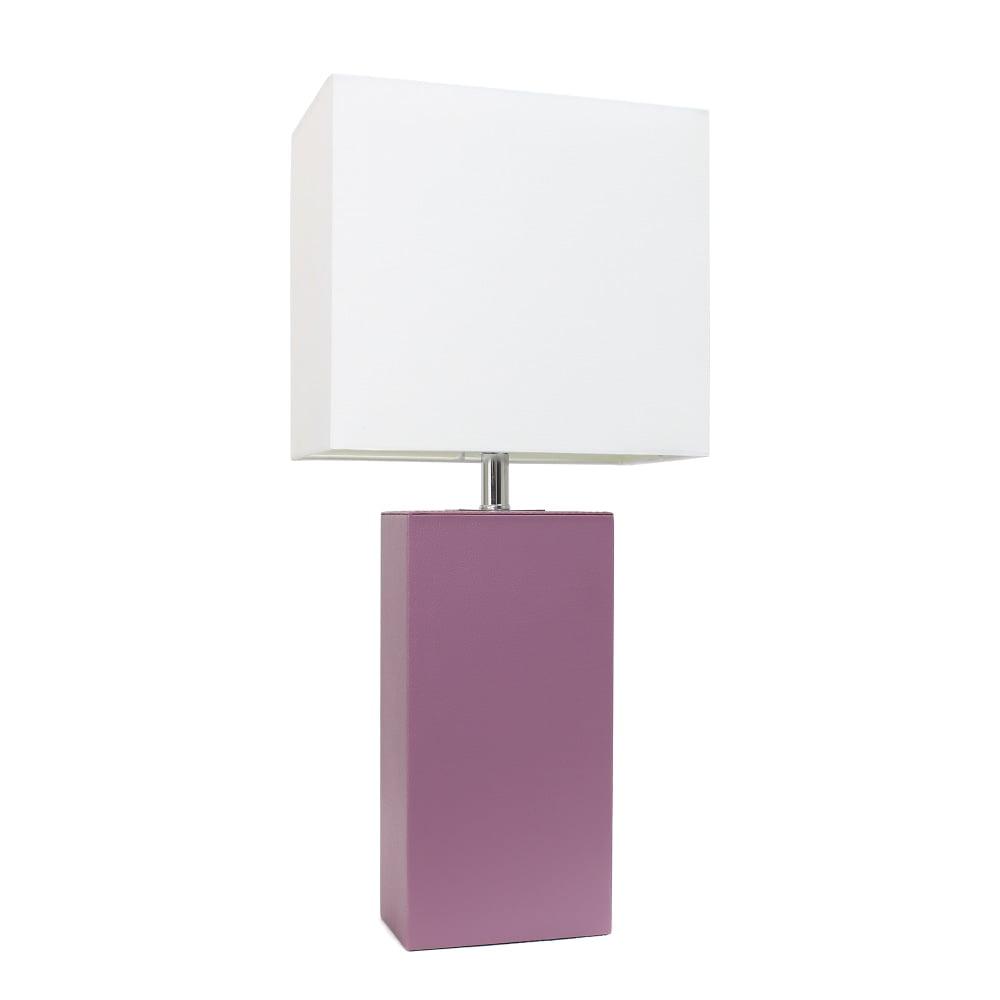 21" Monaco Avenue Modern Leather Table Lamp - Elegant Designs