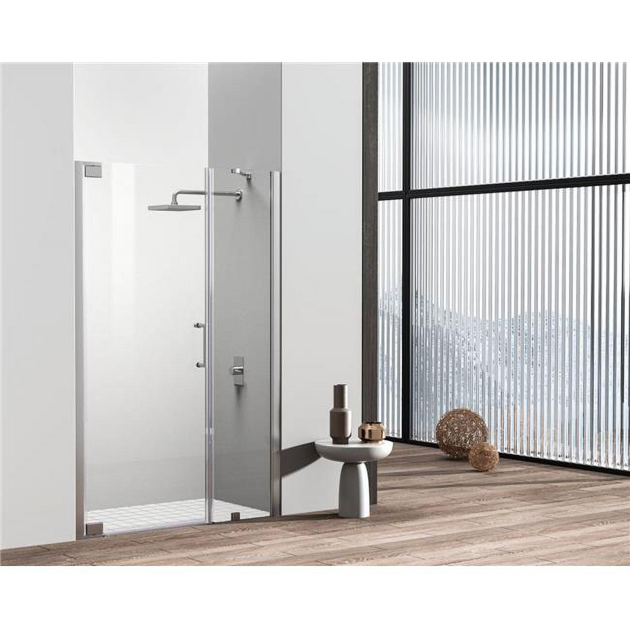 46.5" W x 72" H Pivot Frameless Shower Door