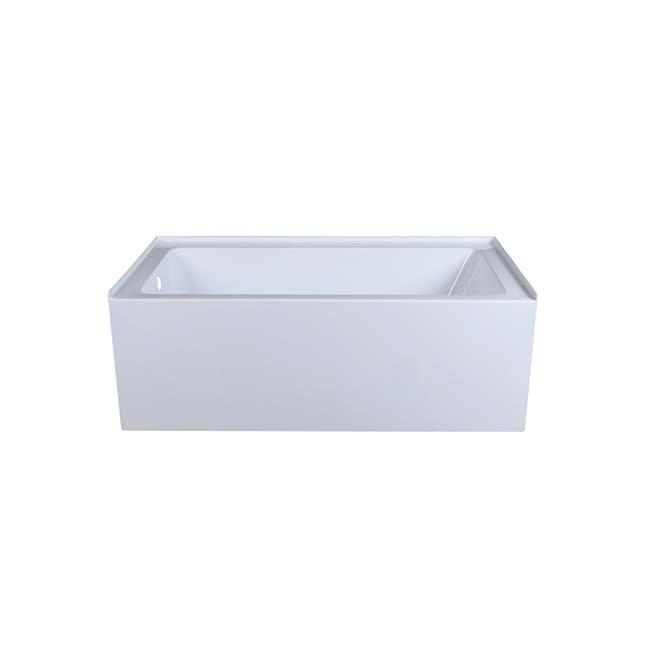 Niklaus 60'' x 32'' Alcove/Tile Soaking Acrylic Bathtub