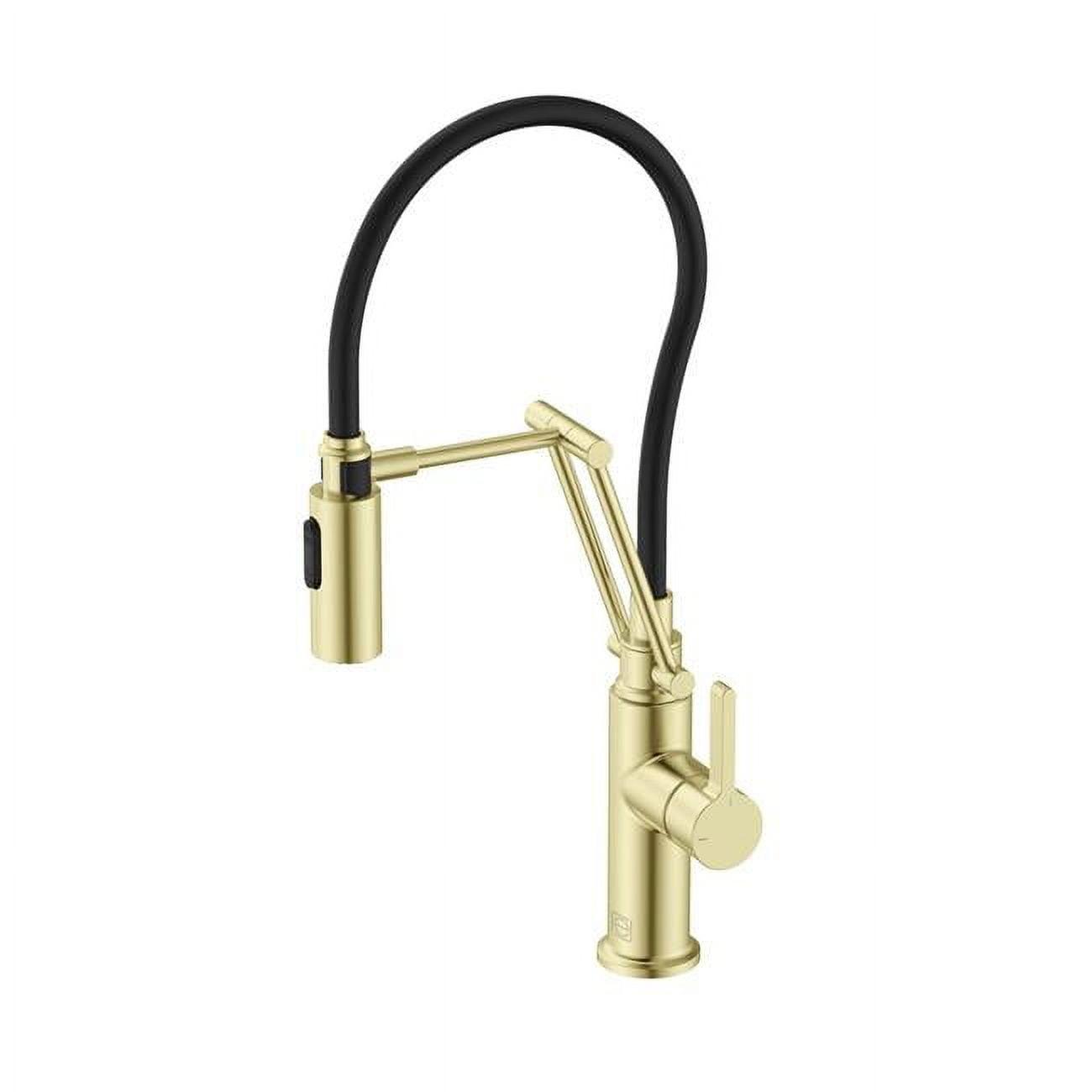 Elegant Lighting Leonardo Pull Down Spray Kitchen Faucet