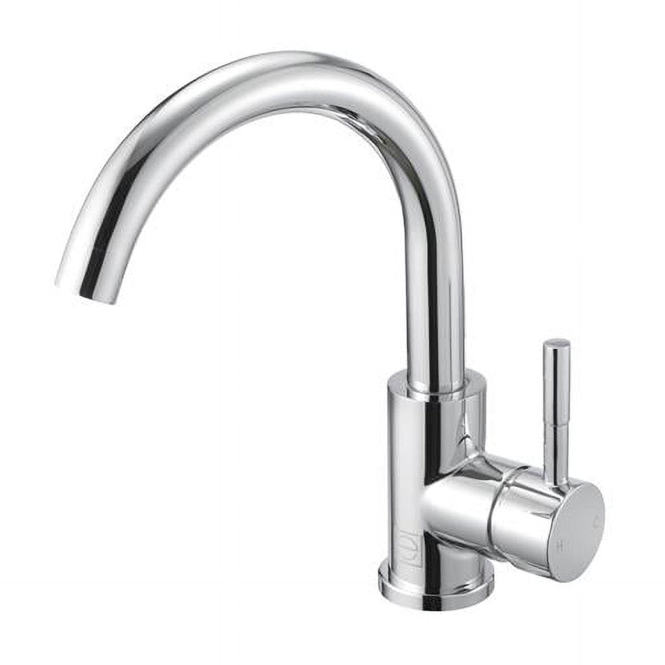 Elegant Lighting Fav-1003 Louis 1.5 GPM Single Hole Bathroom Faucet - Chrome