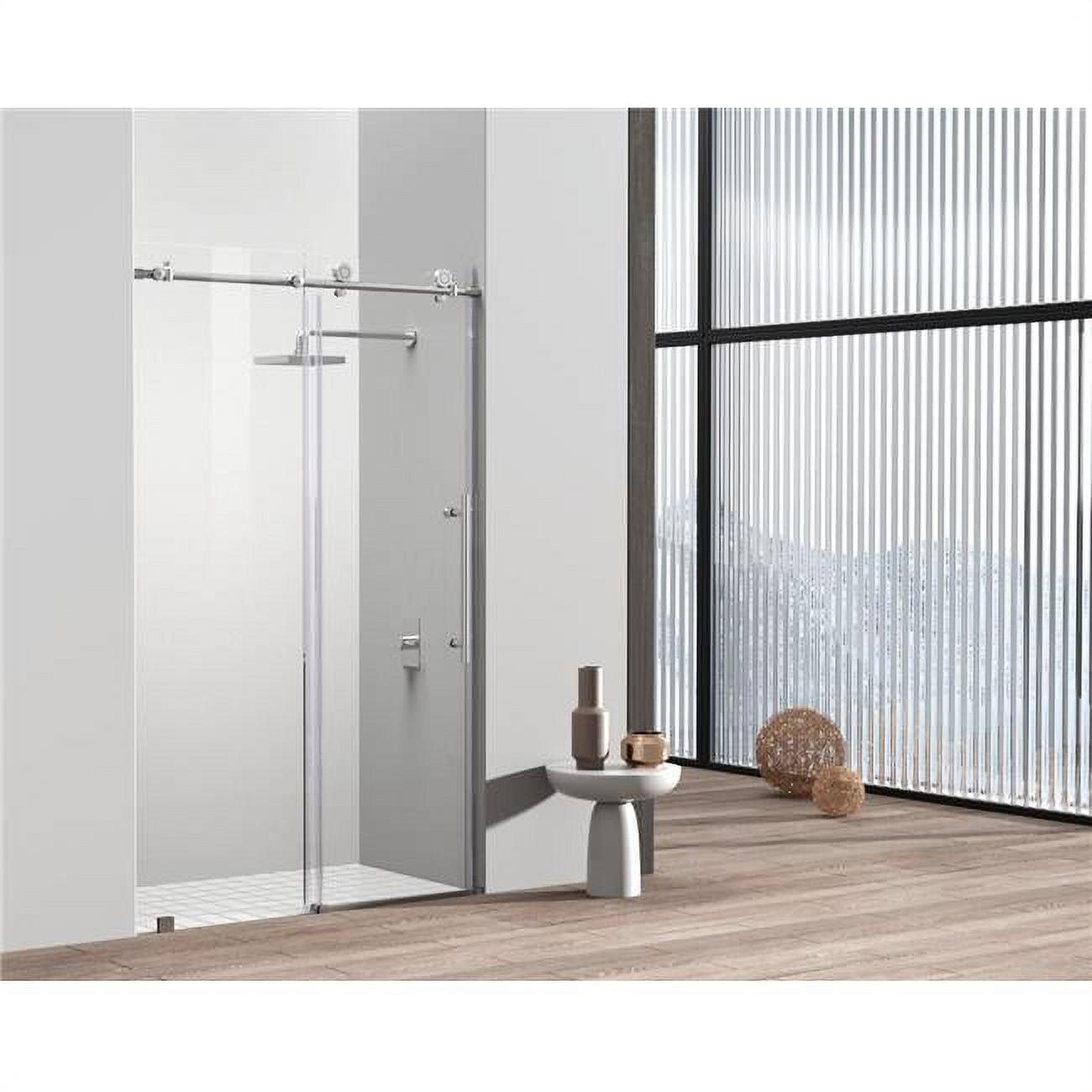 47" - 48" W x 76" H Single Sliding Frameless Shower Door