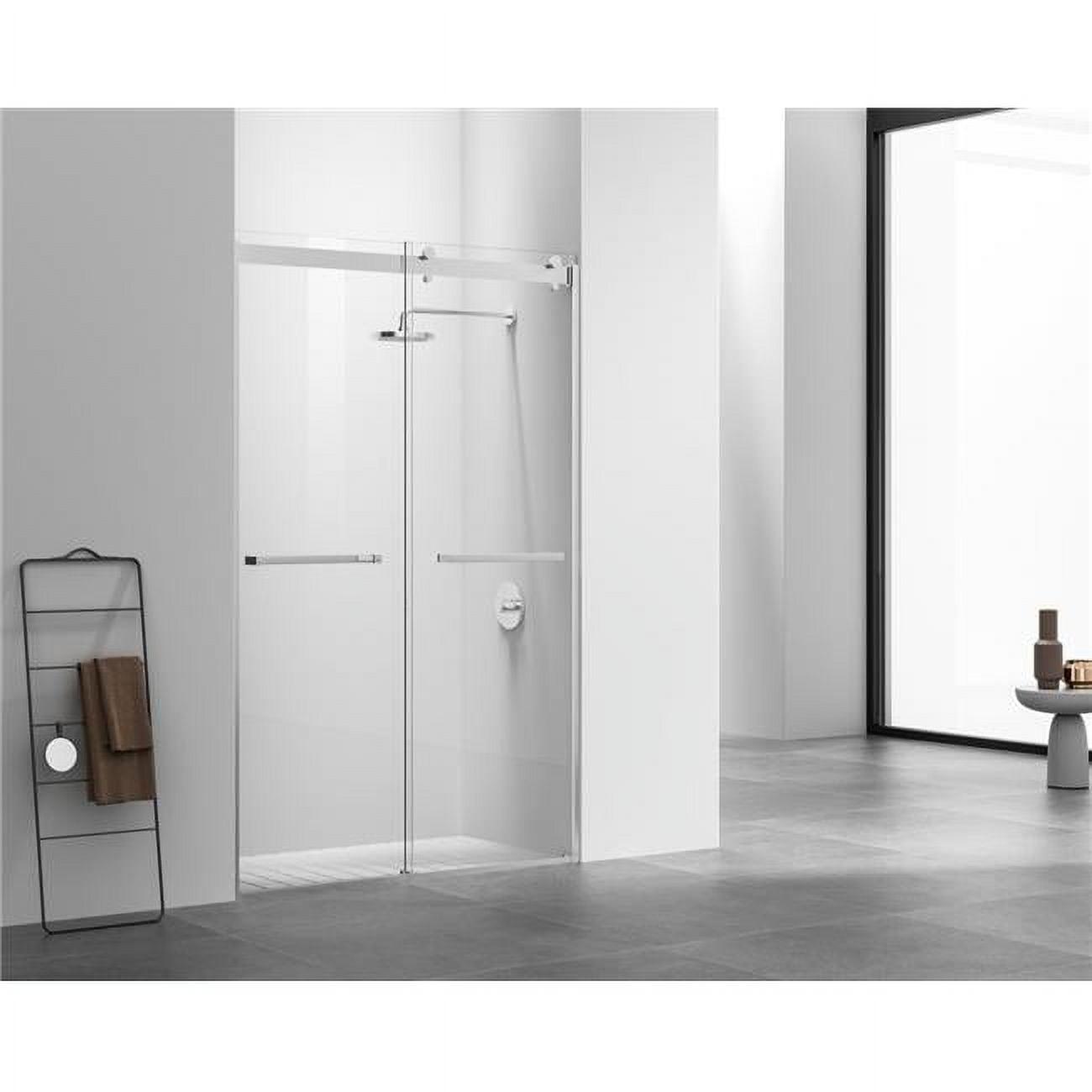 47" - 48" W x 76" H Double Sliding Frameless Shower Door