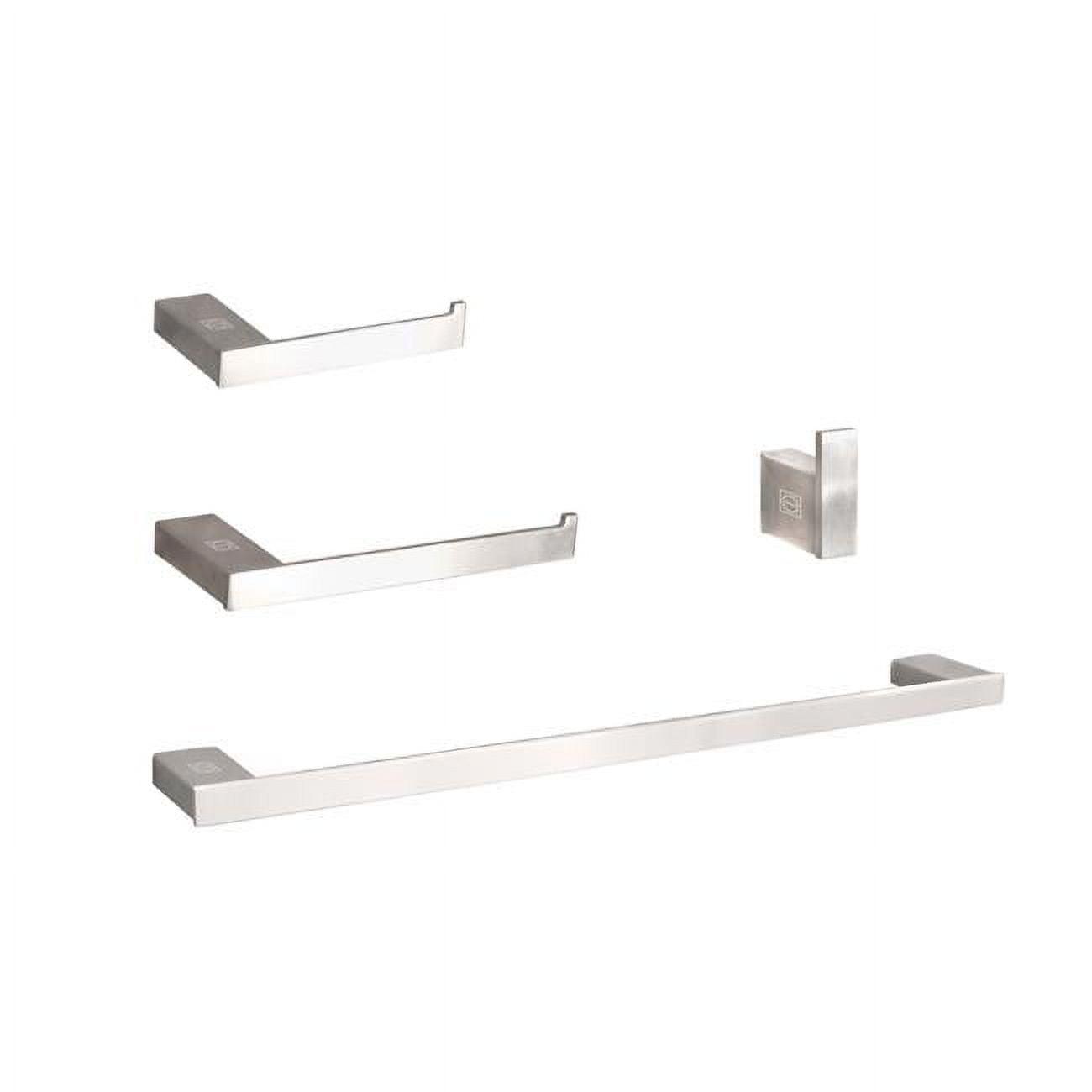 Sofia Brushed Nickel 4-Piece Bathroom Hardware Set