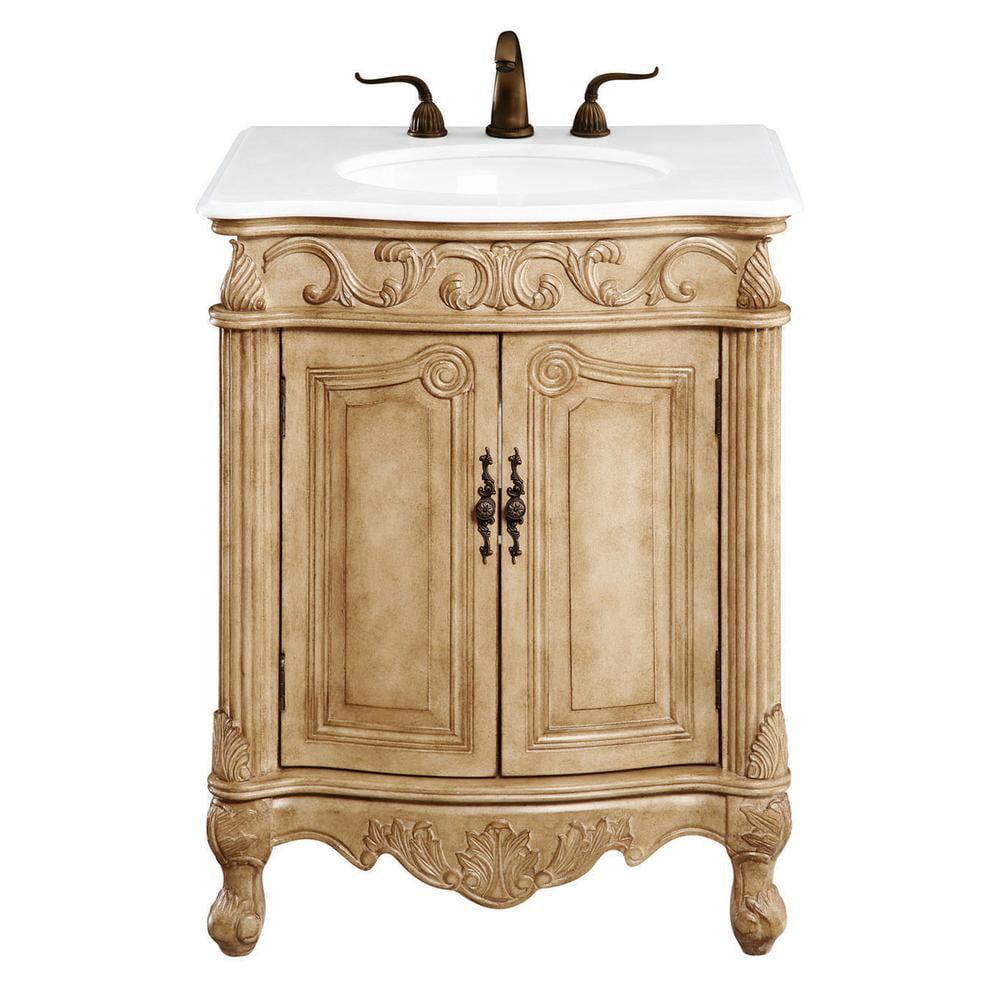 Elegant Lighting Vf-1008-Vw Danville 27" Free Standing Single Basin Vanity Set - Beige