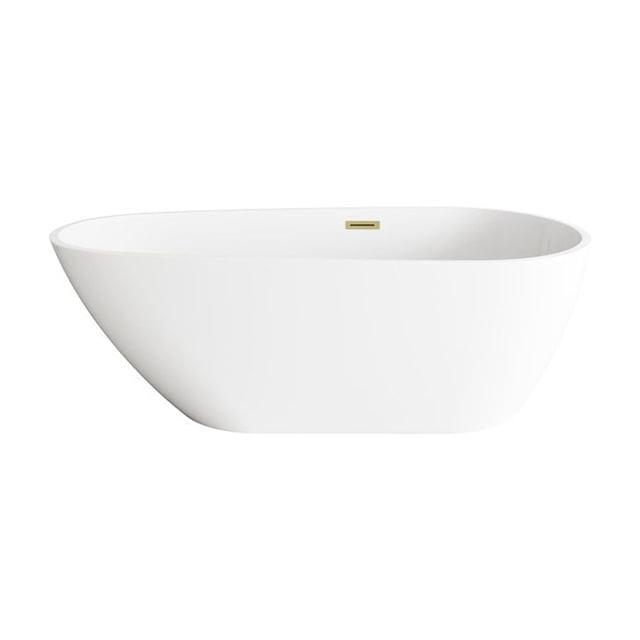 Living District 67 Inch Bathtub in Glossy White with Trim BT30267GW-BGD