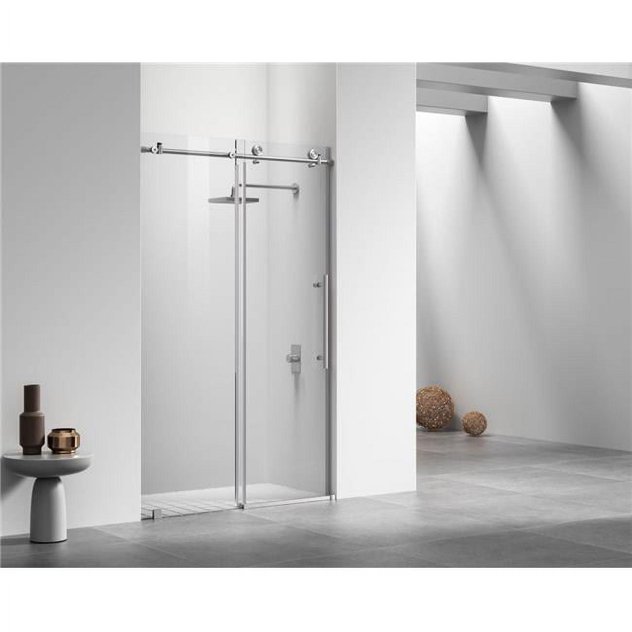 47" - 48" W x 76" H Single Sliding Frameless Shower Door