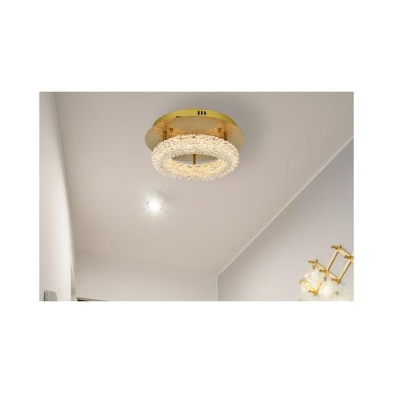 Elegant Lighting Bowen 1 - Light Flush Mount in  Chrome