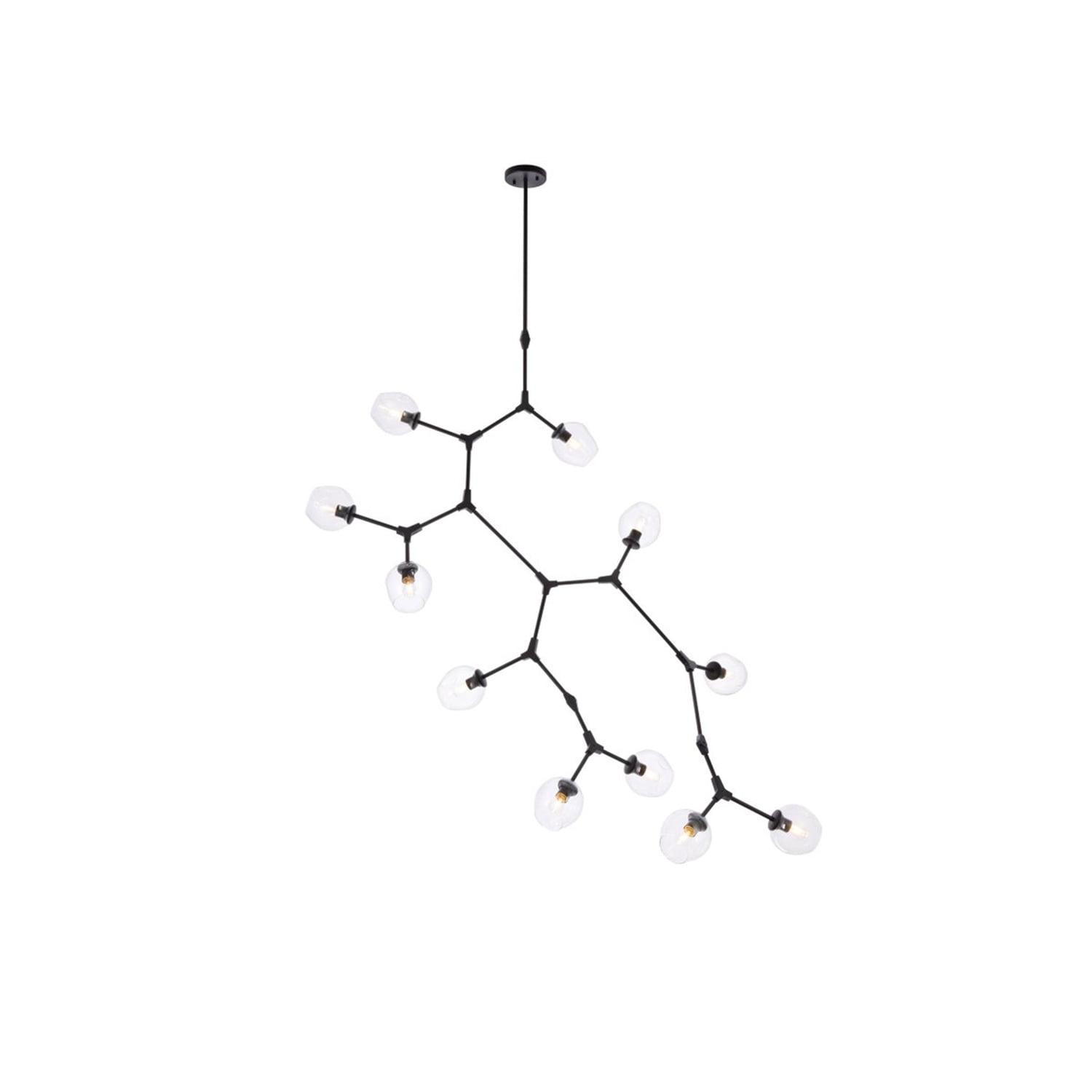 Elegant Lighting Cavoli 11 - Light Chandelier in  Black
