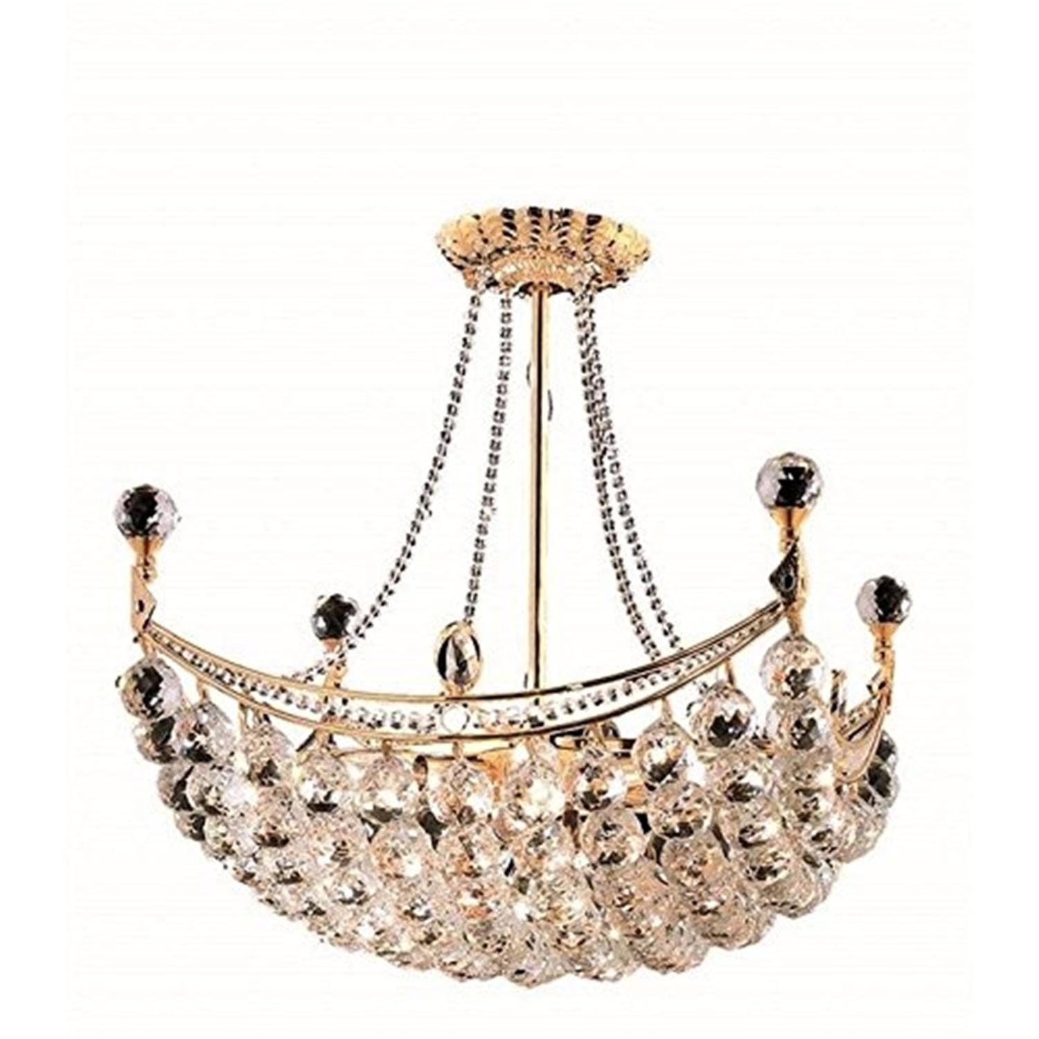 Elegant Lighting Corona 8 light Gold Chandelier Clear Royal Cut Crystal