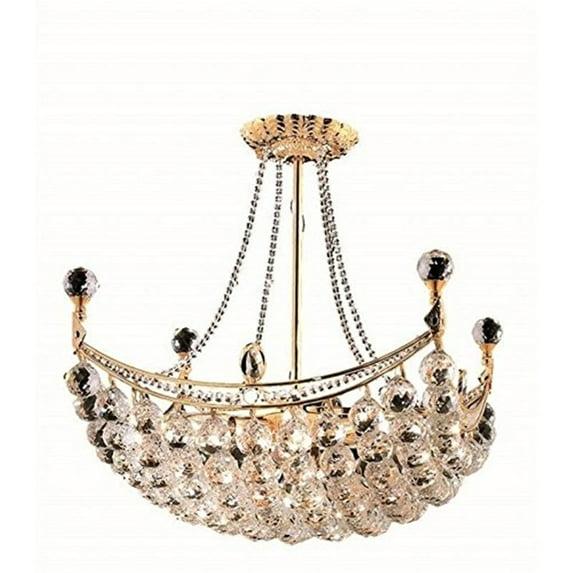 Elegant Lighting Corona 8 light Gold Chandelier Clear Royal Cut Crystal