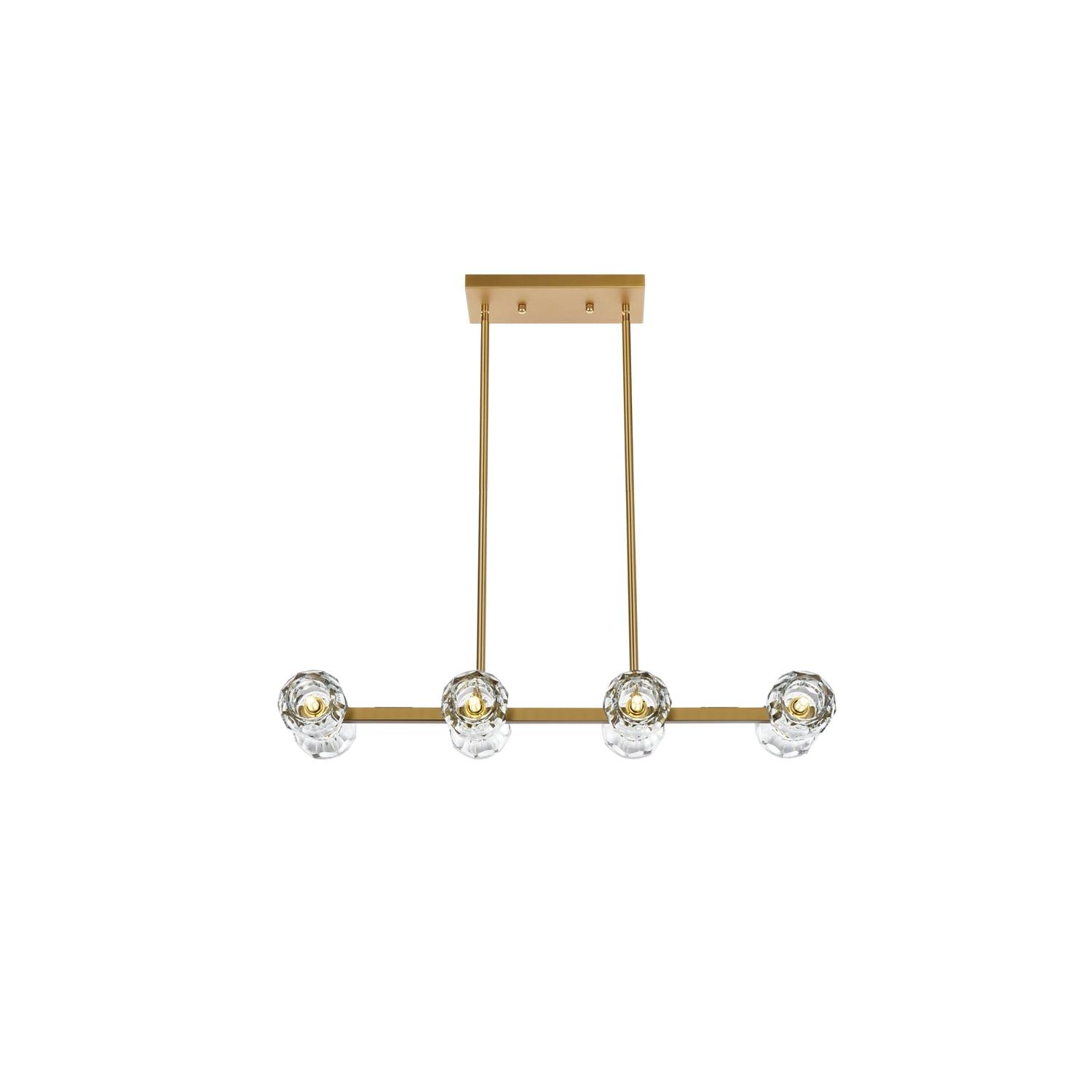 Elegant Lighting Eren 8 - Light Pendant in  Satin Gold