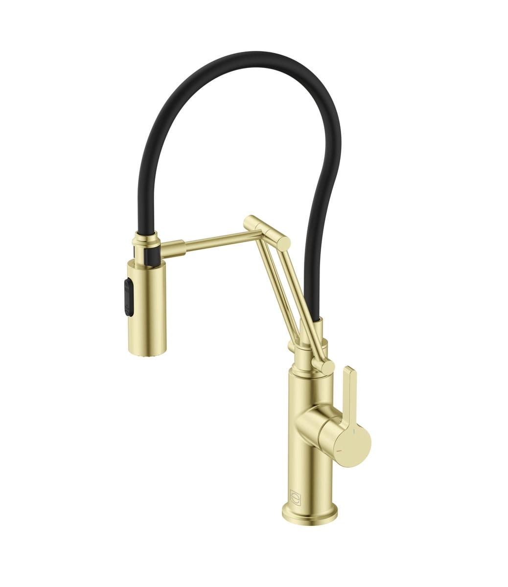 Elegant Lighting Leonardo Pull Down Spray Kitchen Faucet