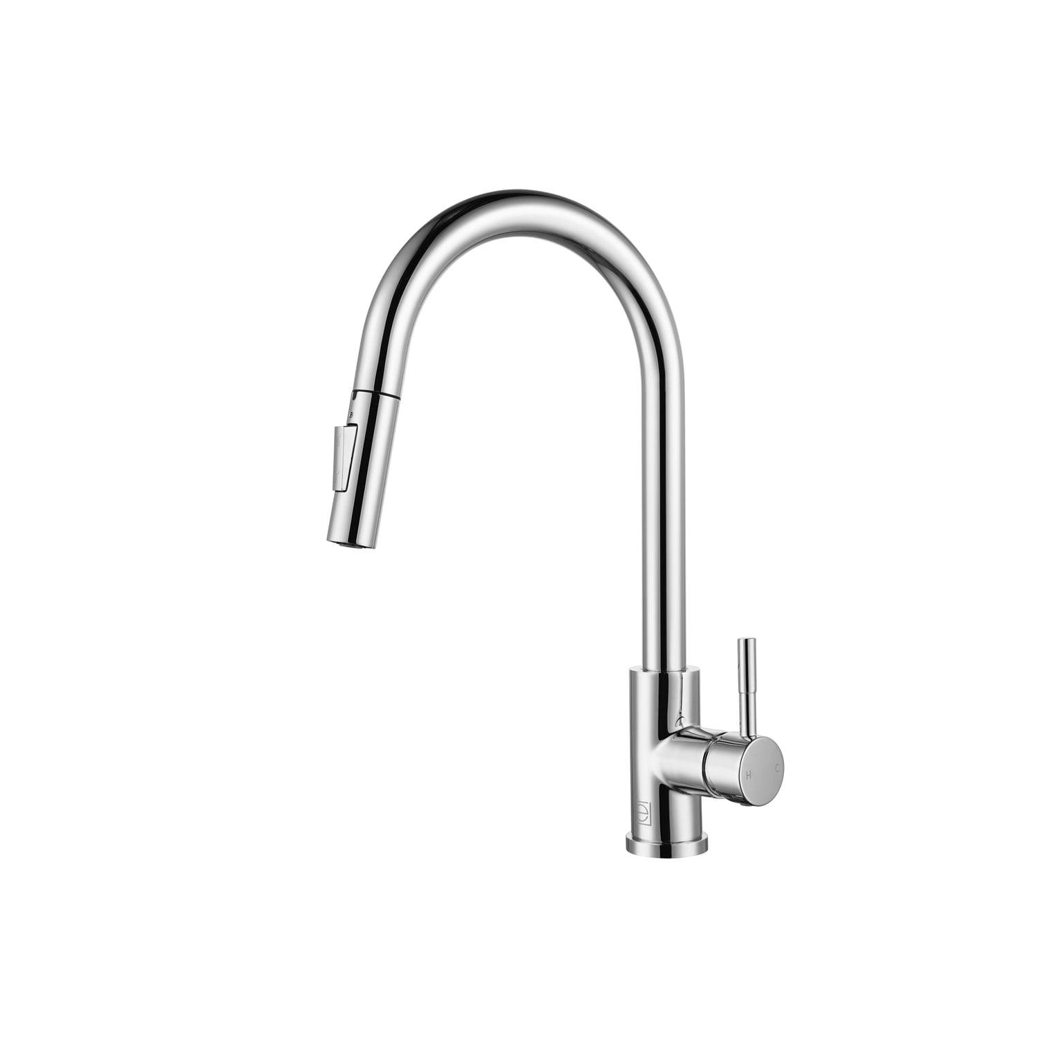Elegant Lighting Luca Pull Down Spray Touch Kitchen Faucet