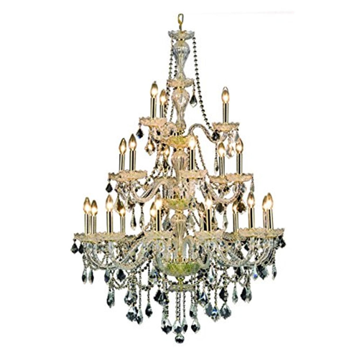 Elegant Lighting Giselle 38" 21 Light Royal Crystal Chandelier