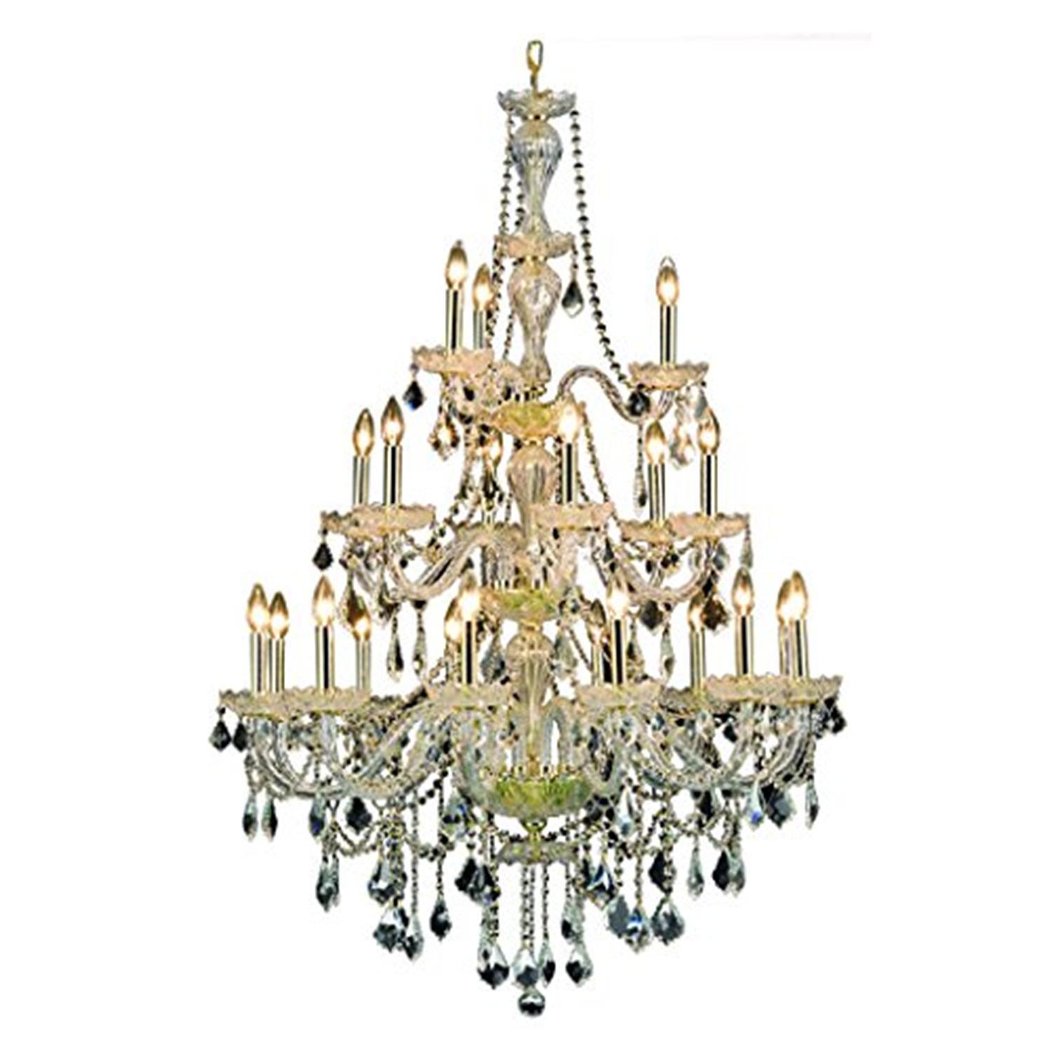 Elegant Lighting Giselle 38" 21 Light Royal Crystal Chandelier