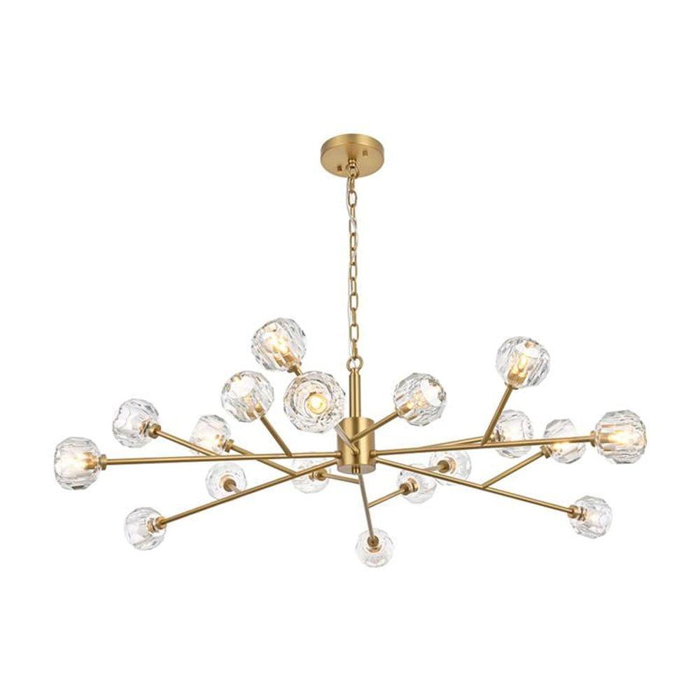 Elegant Lighting Graham 18 - Light Pendant in  Gold