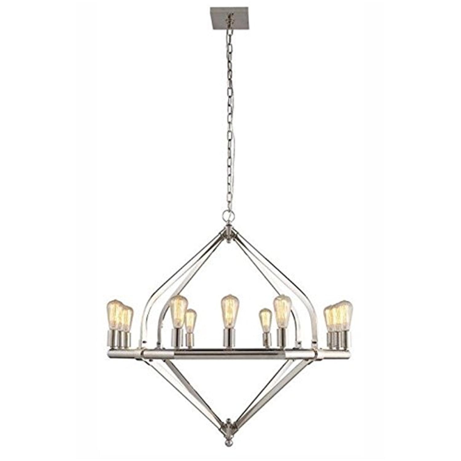 Elegant Lighting Illumina 12 light polished Nickel Pendant