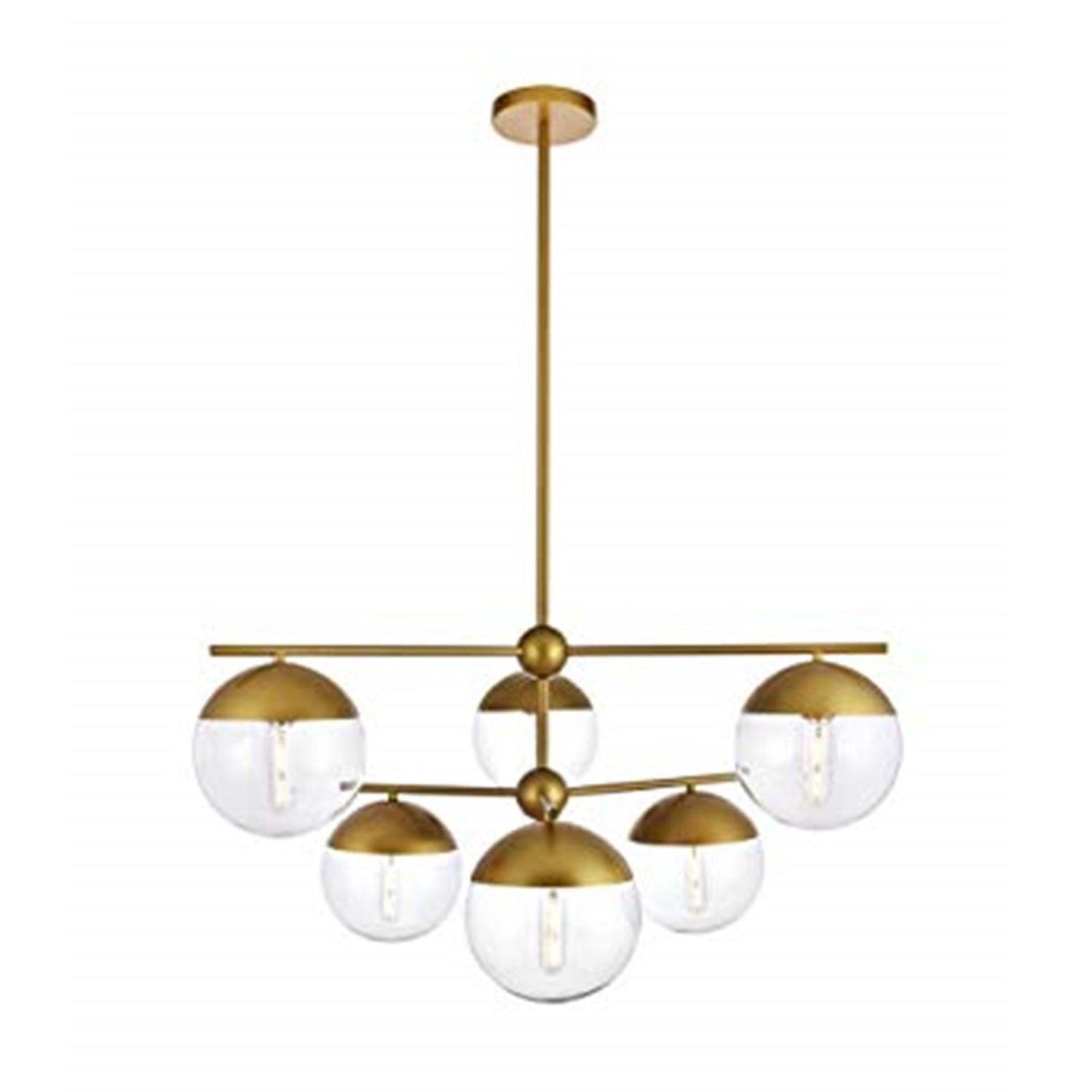 Yearby 6 - Light Dimmable Tiered Chandelier