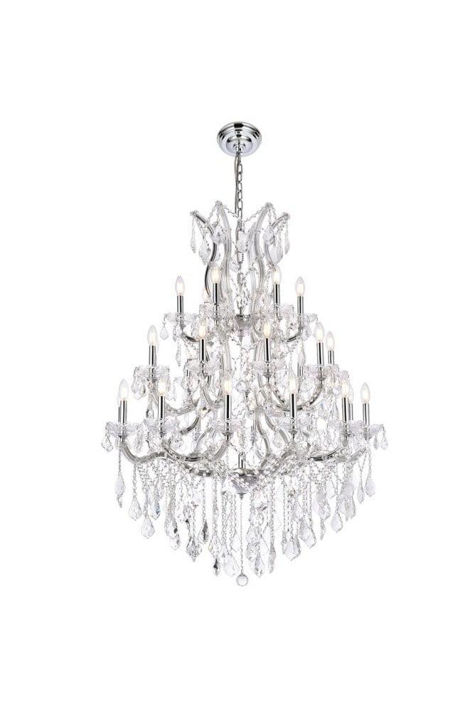 Elegant Lighting Maria Theresa 28 - Light Chandelier in  Chrome