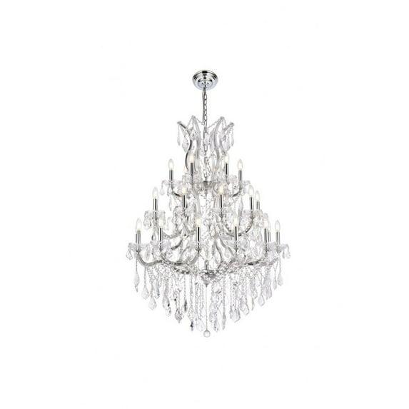 Elegant Lighting Maria Theresa 28 - Light Chandelier in  Chrome