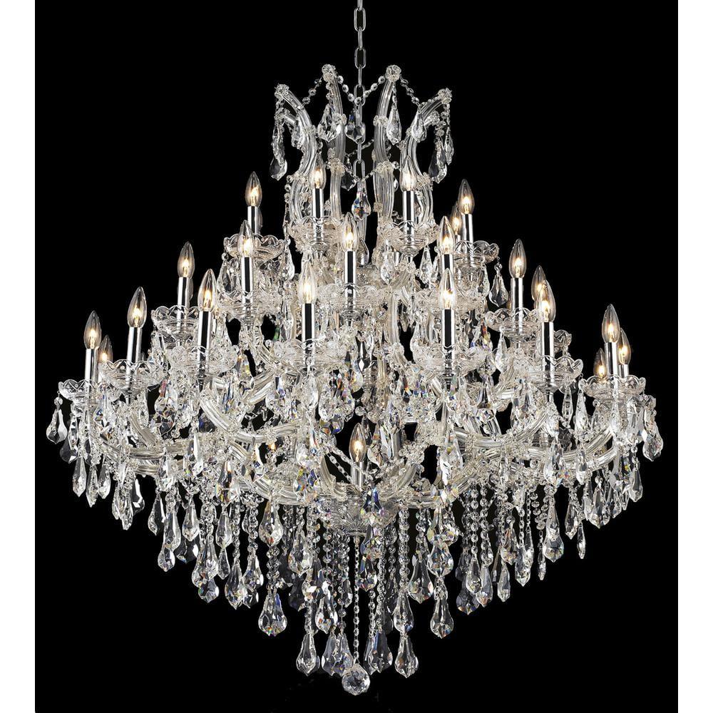 Elegant Lighting Maria Theresa 44" 37 Light Royal Crystal Chandelier