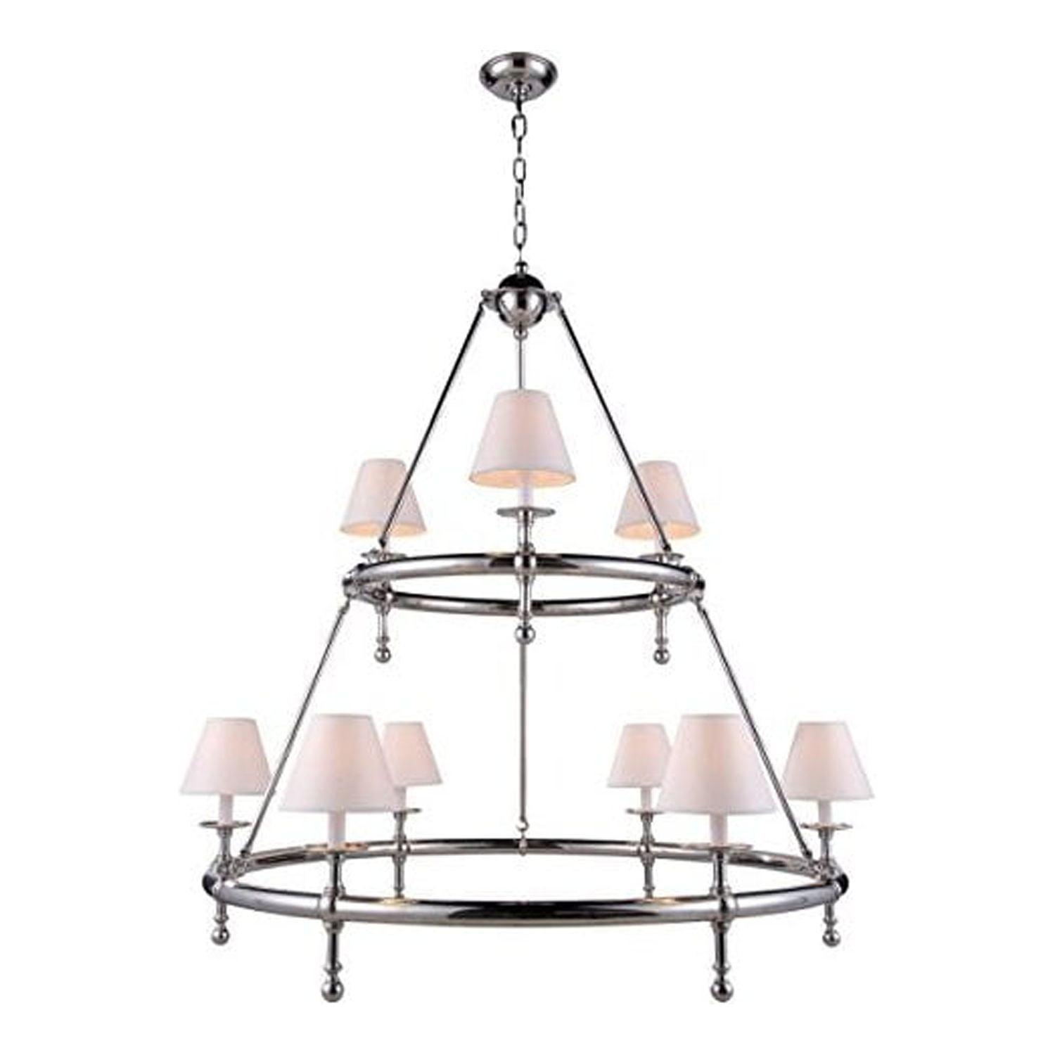 Elegant Lighting Monroe 2 - Light Pendant in  Black