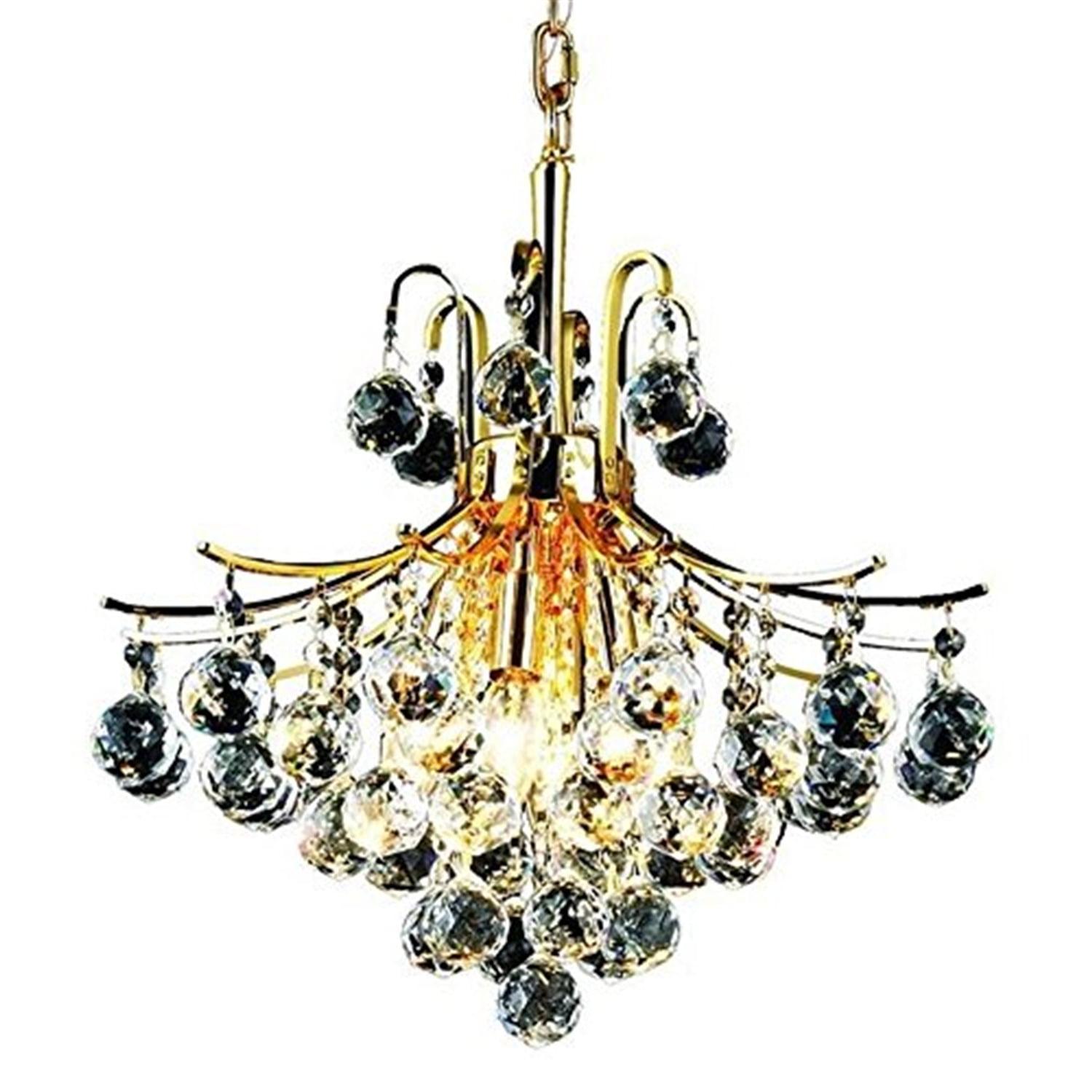 Elegant Lighting Toureg 16" 6 Light Royal Crystal Chandelier