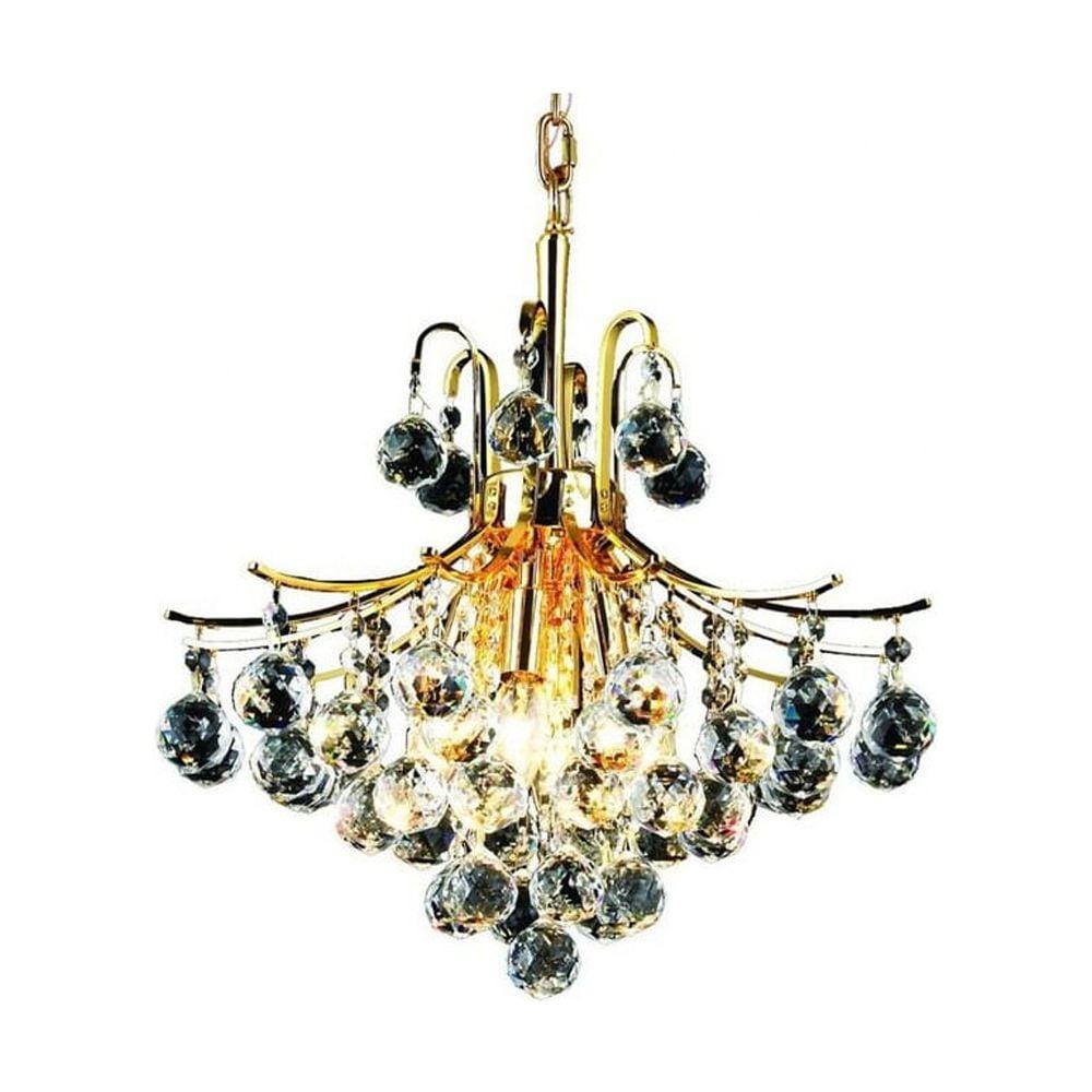 Elegant Lighting Toureg 16" 6 Light Royal Crystal Chandelier