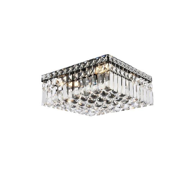 Elegant Lighting Maxime 14 inch black flush mount