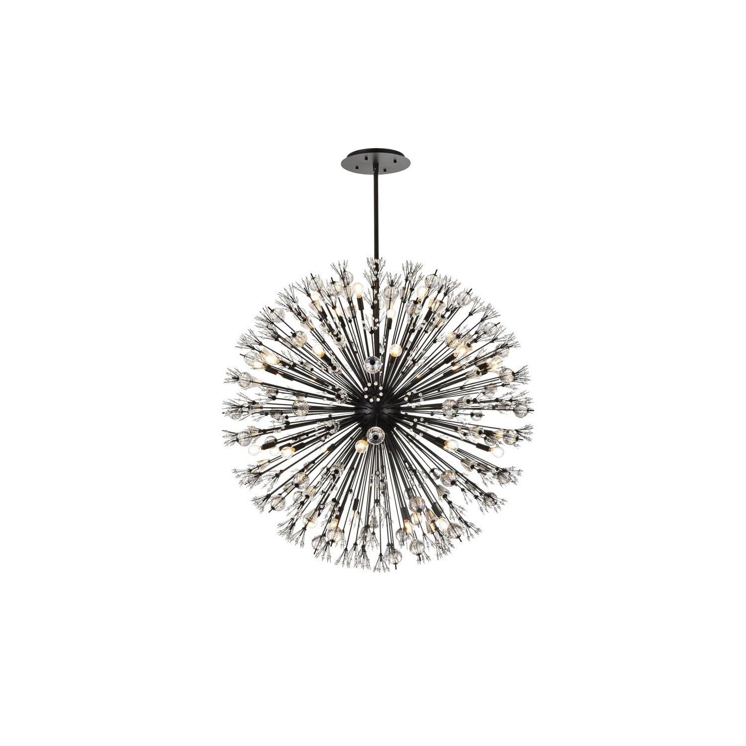 Elegant Lighting Vera 34 - Light Pendant in  Black