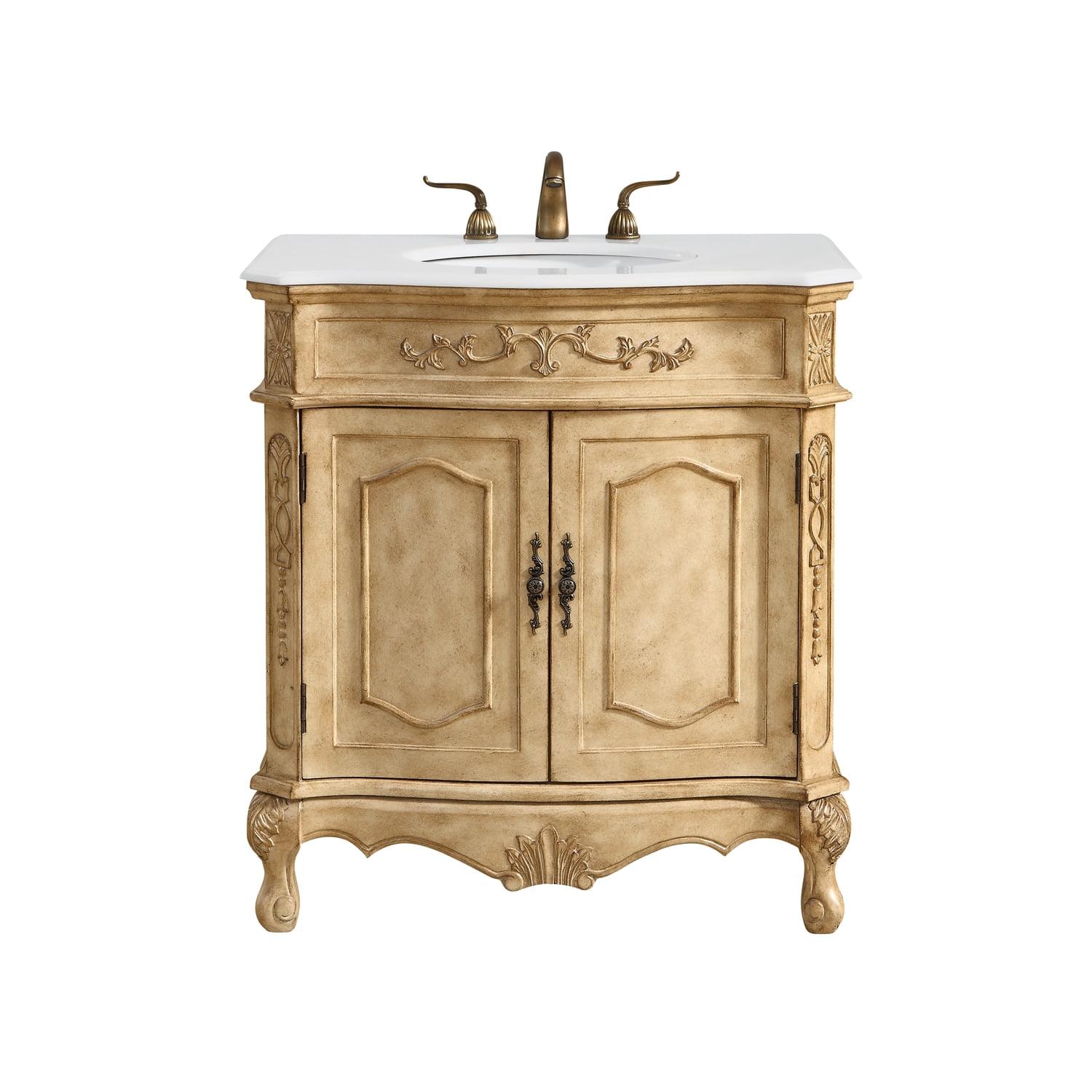 Elegant Lighting Vf10132-Vw Danville 32" Free Standing Single Basin Vanity Set - Beige