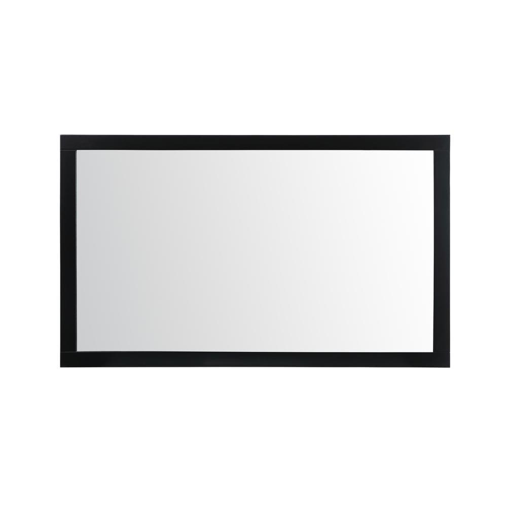 Elegant Decor Aqua Vanity Mirror 60X36 Inch In Black