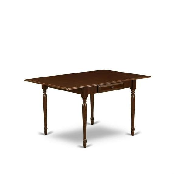 Elegant and Stylish Kitchen Dining Table | Transitional Style | Solid Wood | Extendable | Mahogany Finish | 36"x54" Rectangular Table