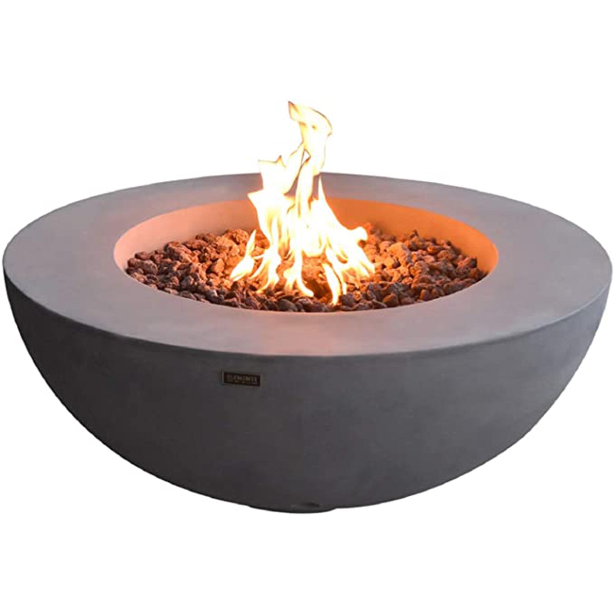 Elementi Gray Concrete 42" Natural Gas Fire Pit Table