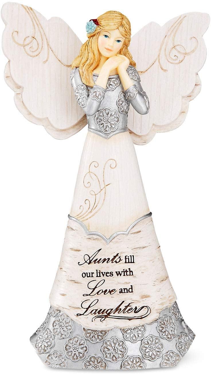 Elements Aunt Angel Figurine by Pavilion, 6-Inch, Inscription Aunts Fill Our Lives with Love and Laughter