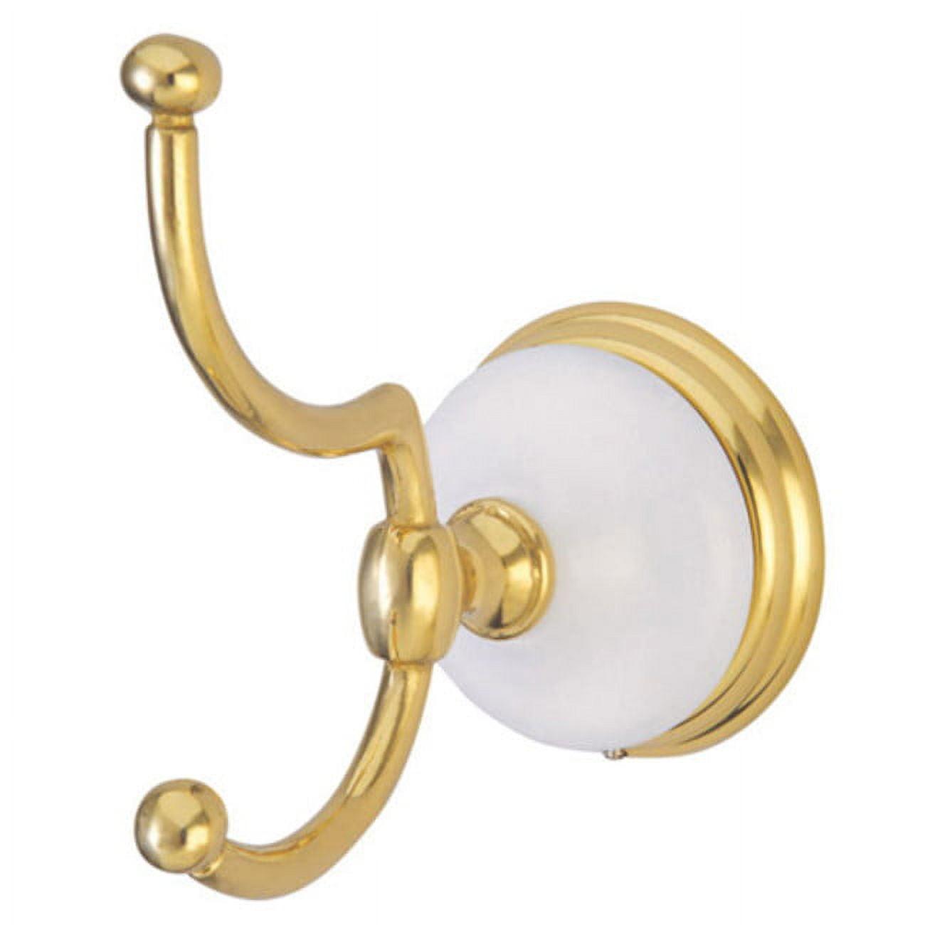 Victorian Polished Brass Double Robe Hook