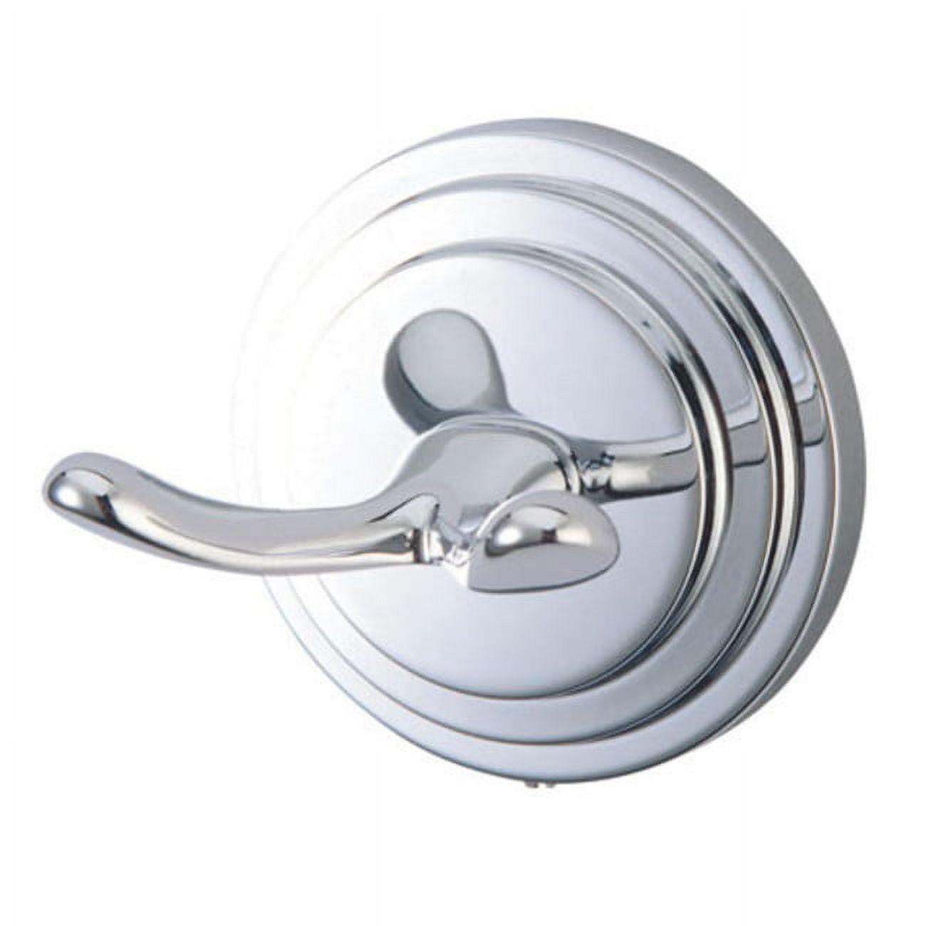 Milano Polished Chrome Double Wall Mount Robe Hook