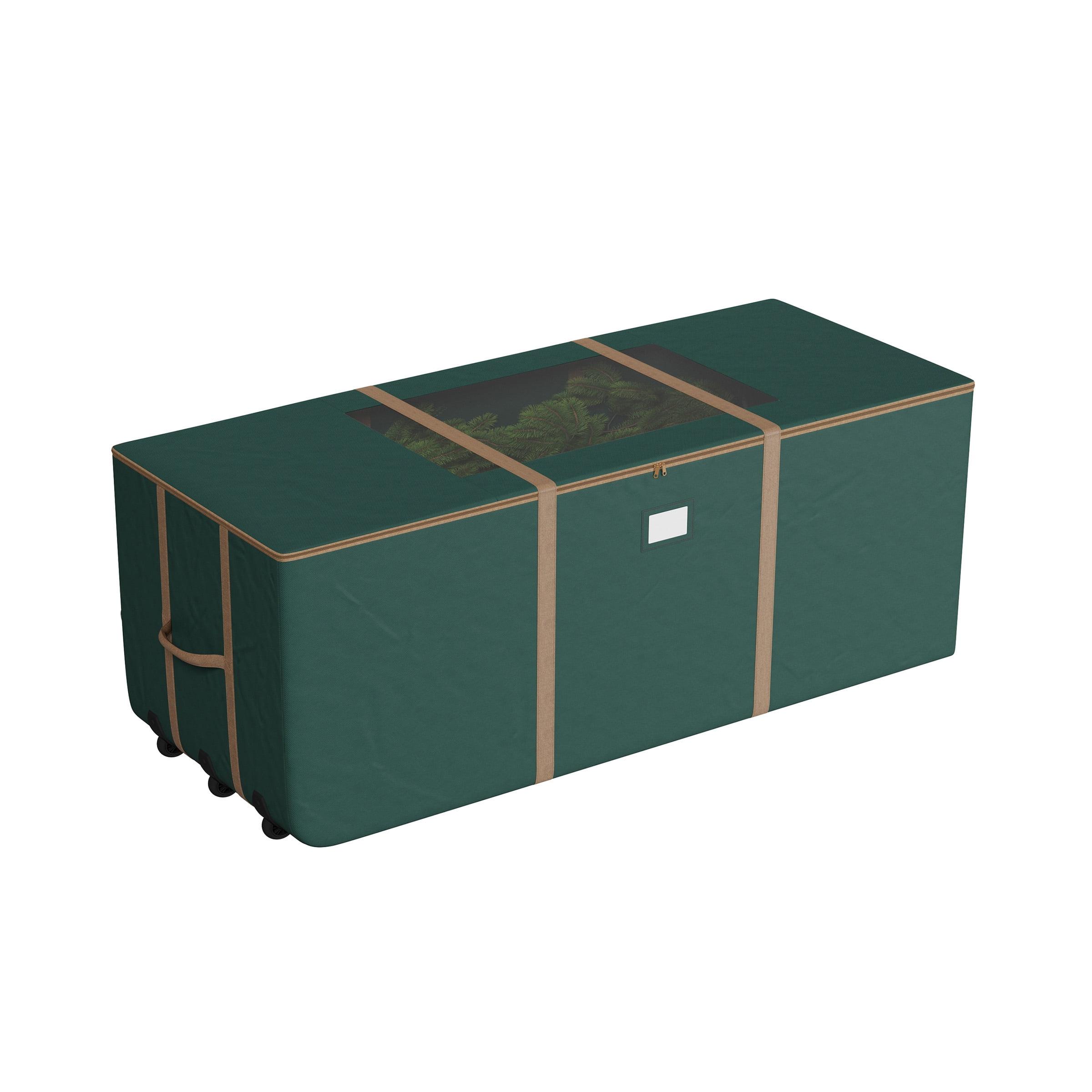 Green Rolling Christmas Tree Storage Bag with Reinforced Handles