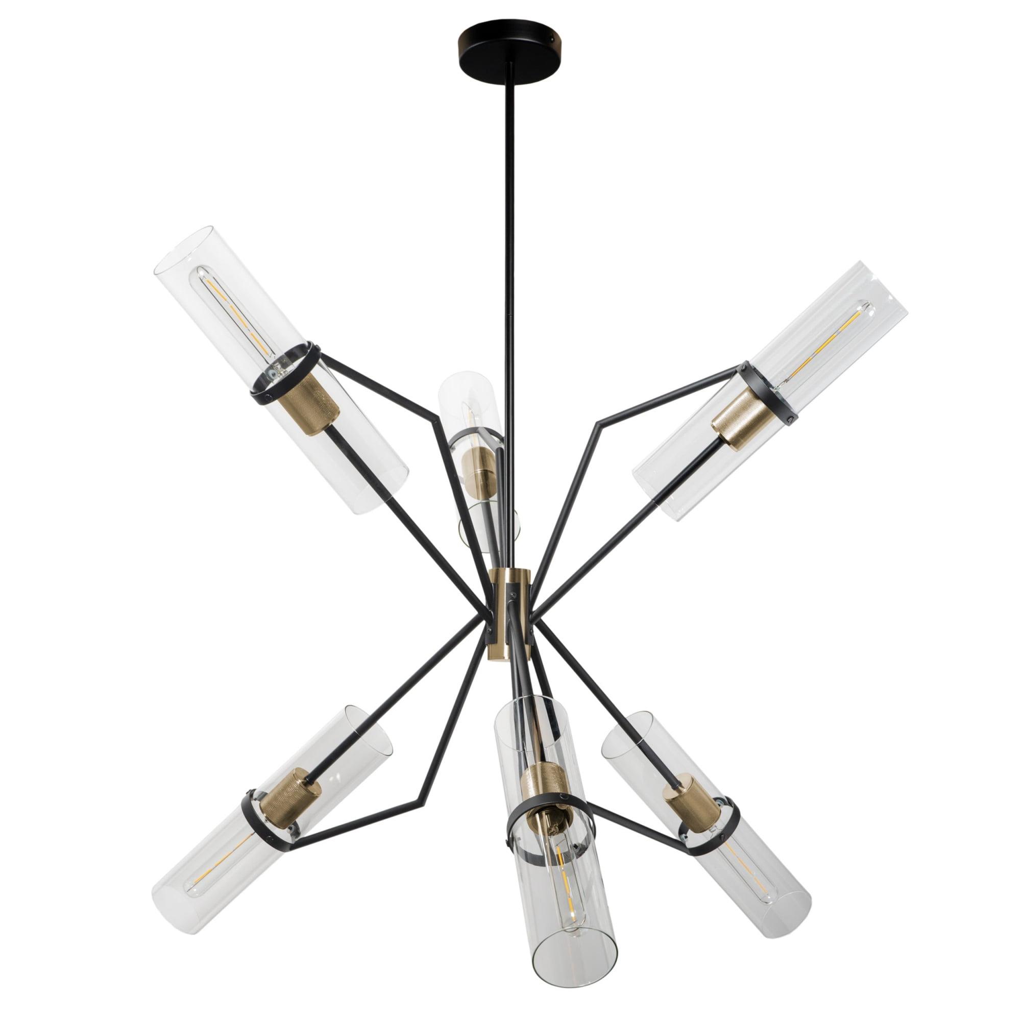 Eliana 6 - Light Dimmable Sputnik Modern Linear Chandelier