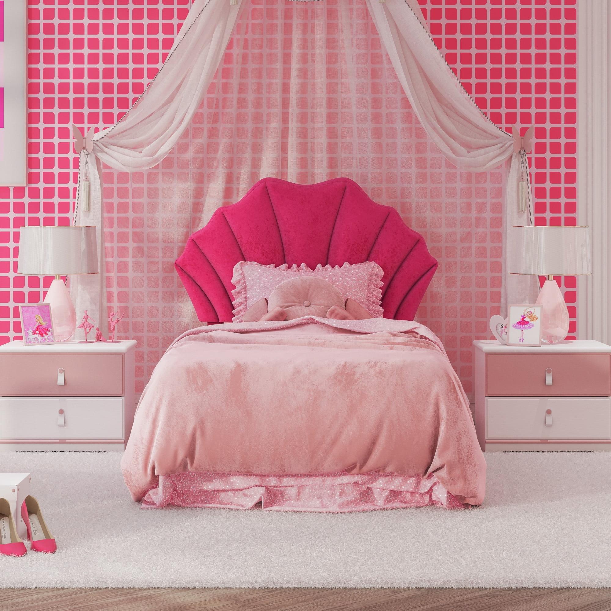 Elina Upholstered Twin Headboard, Pink, by Hillsdale Living Essentials