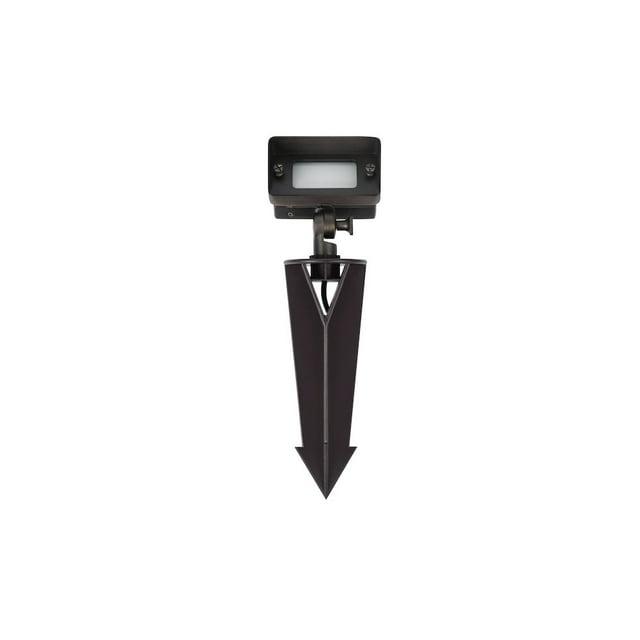 Elegant Lighting Outdoor 12V Cast Brass flood light 2 inch L x 4 inch W x 6 inch H in Dark Bronze