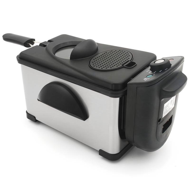 Elite Cuisine EDF0150 Stainless Steel 2Qt. Immersion Deep Fryer