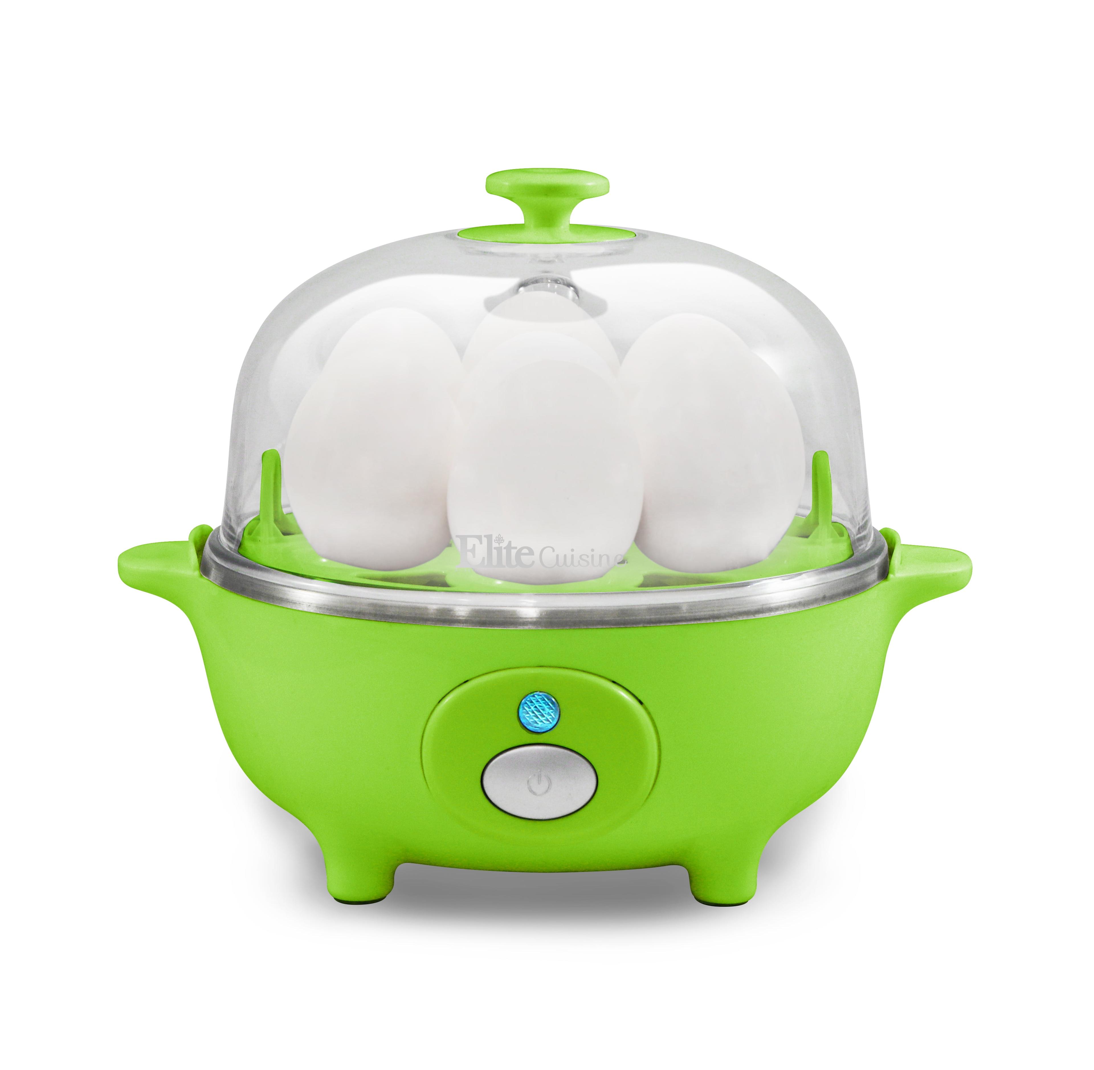 Elite Cuisine EGC-007G Automatic Easy 7-Egg Cooker, Green