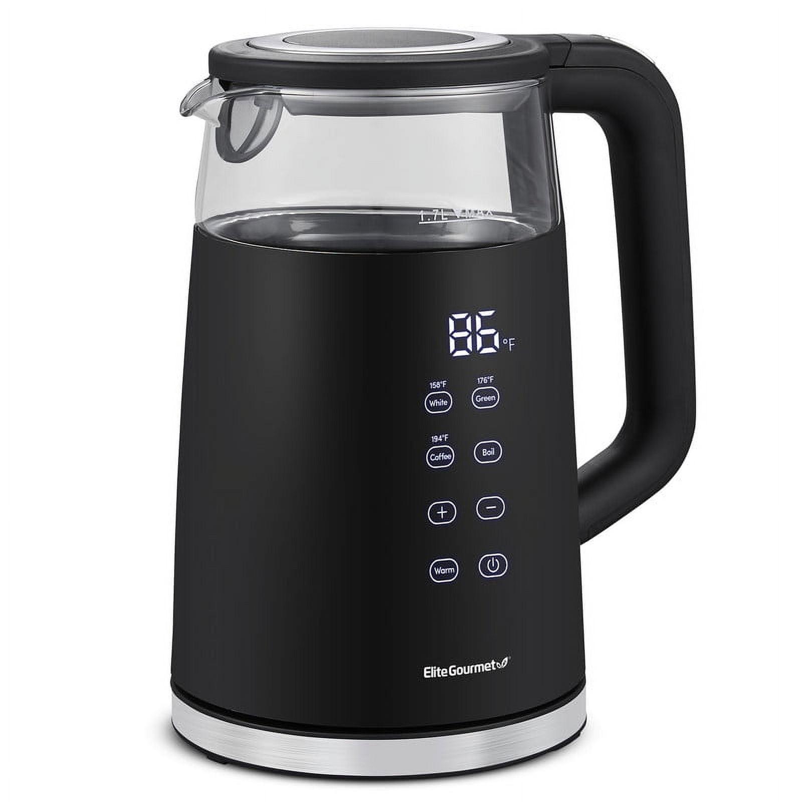 Elite Black 1.7L Double Wall Cool Touch Electric Kettle