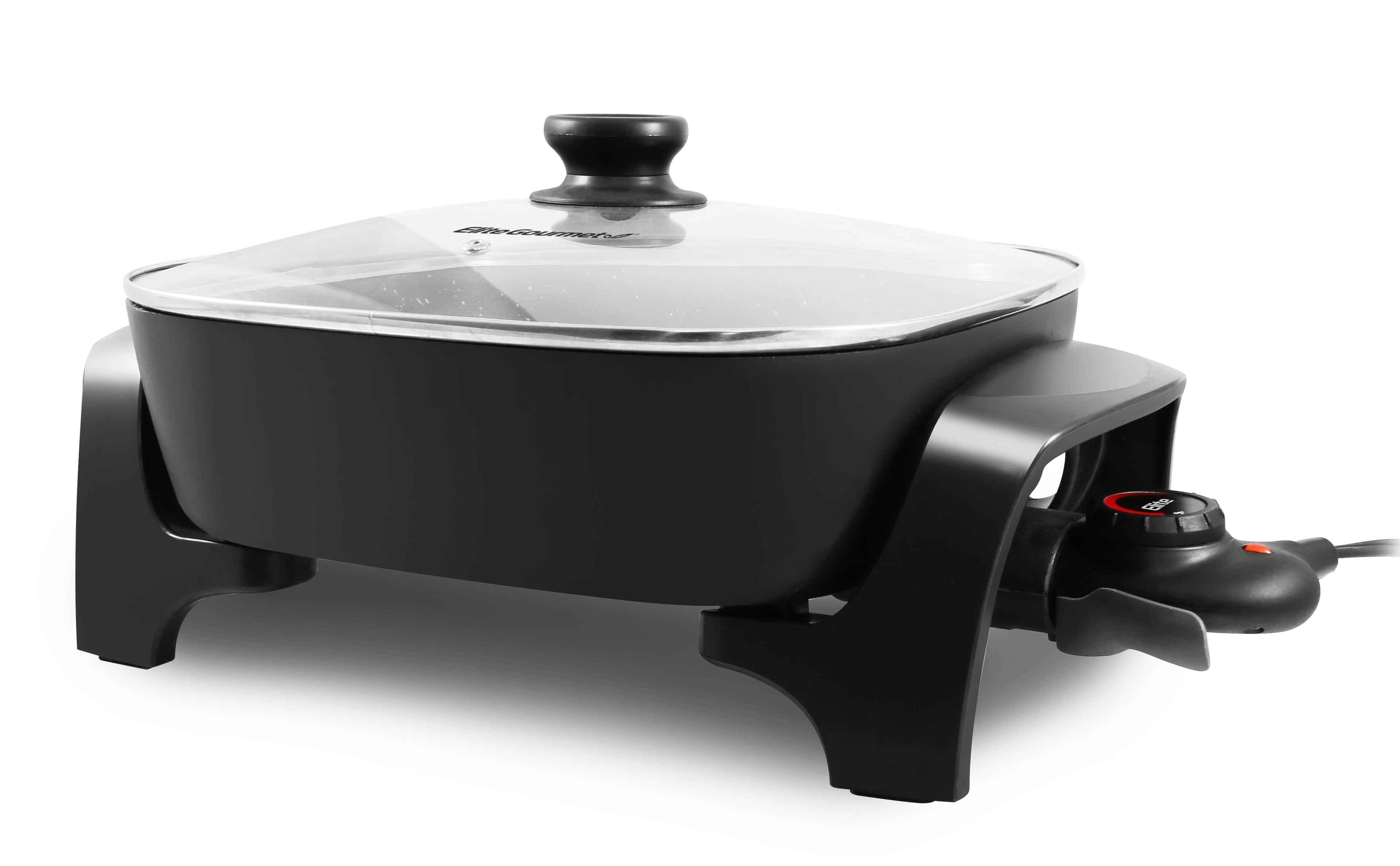 Elite Gourmet Healthy Ceramic Coated Electric Skillet