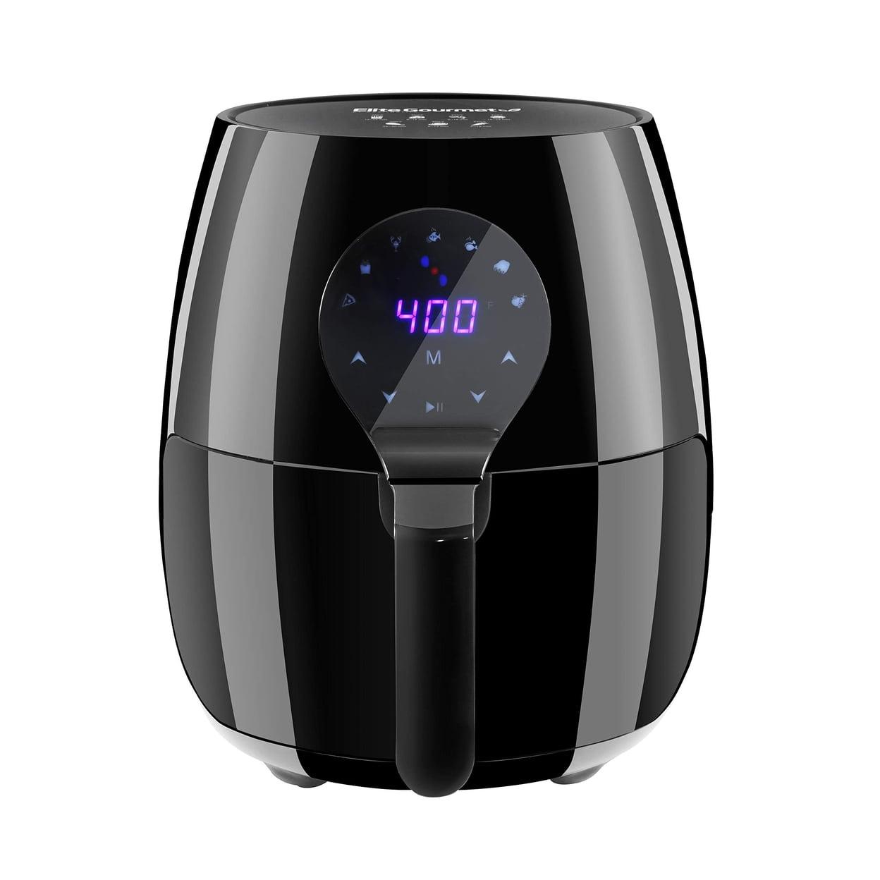 Elite Gourmet Black 5.3 Qt Digital Air Fryer