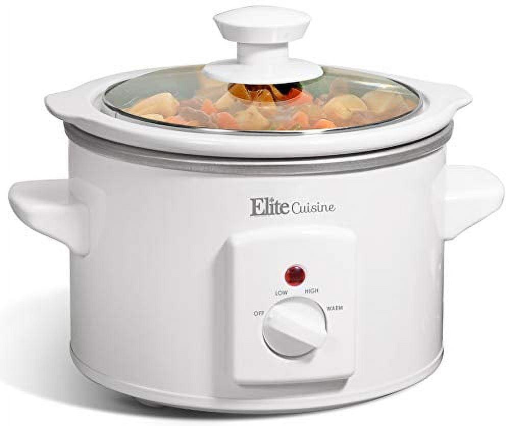 Elite Cuisine 1.5Qt. Mini Slow Cooker in Stainless Steel MST-250XW