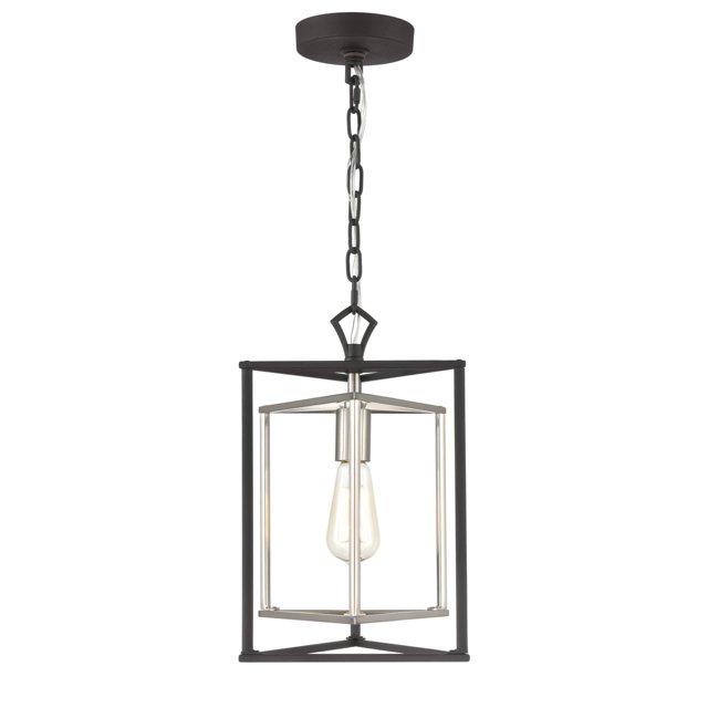 Elk Home Salinger 1 - Light Pendant in  Charcoal/Satin Nickel